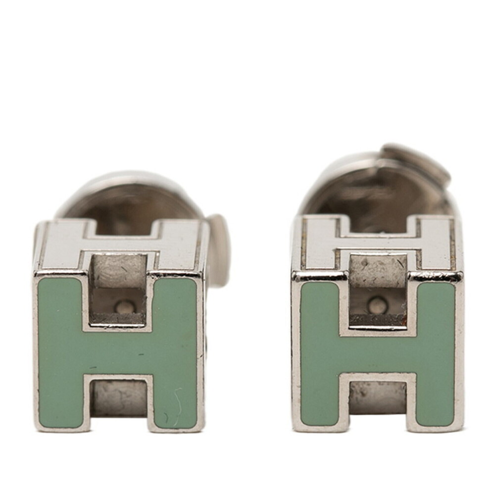 HERMES Silver Earrings